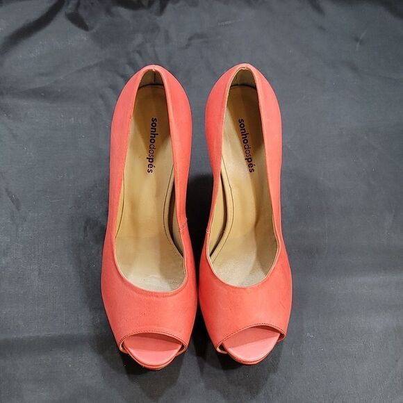 BRAND NEW SONHODOSPES PEEP-TOE PUMPS - Picture 3 of 16